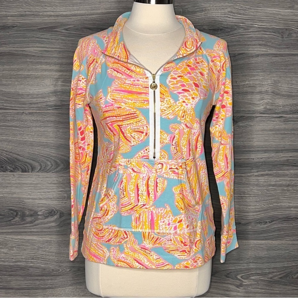 Lilly Pulitzer Breakwater Blue Skipper Popover Size Small
